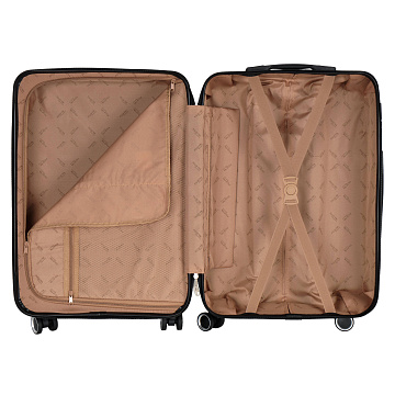 Чемодан М пластик средний Р612 (3-ой) 24&quot;