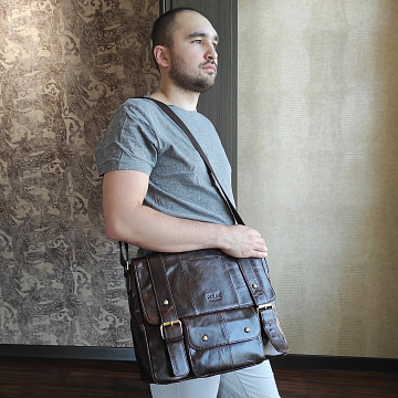 Мужская кожаная сумка 23138