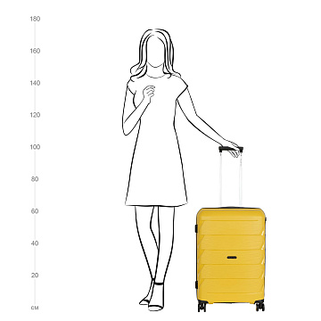 Чемодан PP средний РР819 (2-ой) 24"