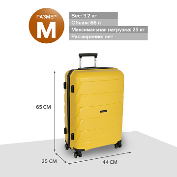 Чемодан PP средний РР819 (2-ой) 24"