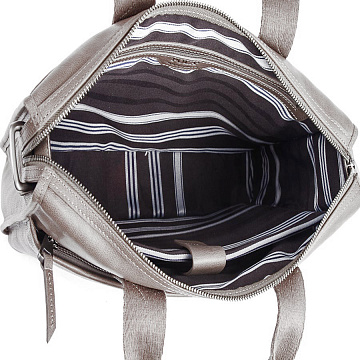 Мужская кожаная сумка 1861 серая