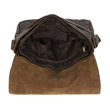 Мужская кожаная сумка 7244 кофе