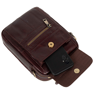 Мужская кожаная сумка 5121 Кофе