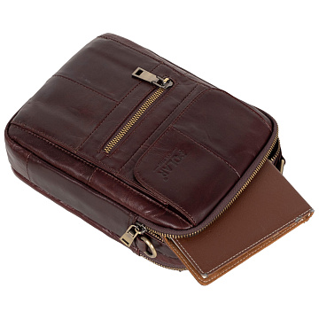 Мужская кожаная сумка 5121 Кофе