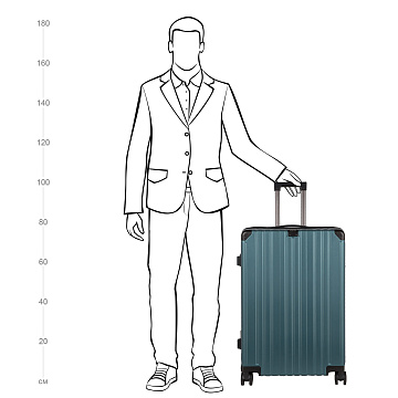 Чемодан PC большой Р1254(3-ой) 28"