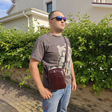 Мужская кожаная сумка 0605М