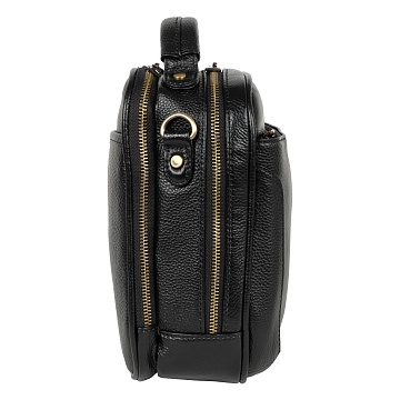 Мужская кожаная сумка 23281 черная