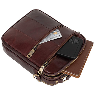 Мужская кожаная сумка 5121 Кофе