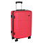 Чемодан М пластик средний Р612 (3-ой) 24" (Красный)