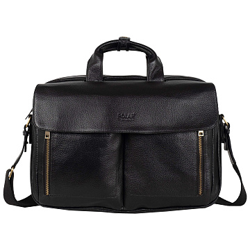 Мужская кожаная сумка 25151 черная