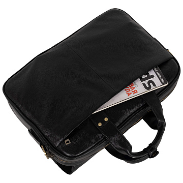 Мужская кожаная сумка 25151 черная