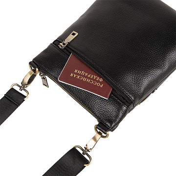 Мужская кожаная сумка 0500302-1 black