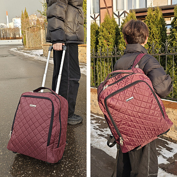 Сумка-рюкзак на колесах П7102н