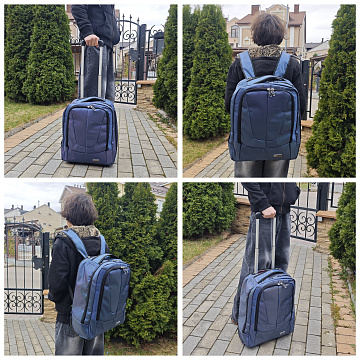 Сумка-рюкзак на колесах П7102-1
