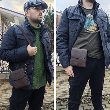 Мужская кожаная сумка 21048