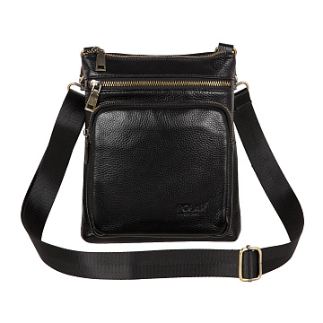 Мужская кожаная сумка 0500302-1 black