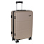 Чемодан М пластик средний Р612 (3-ой) 24" (Бежевый)