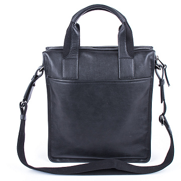 Мужская кожаная сумка 1863 черная