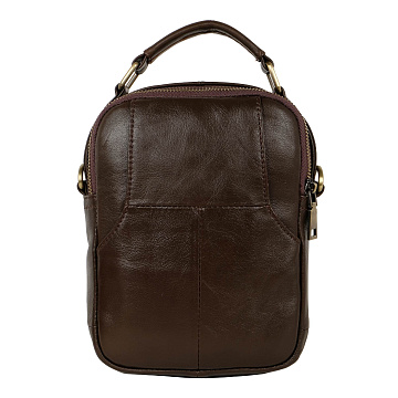 Мужская кожаная сумка 5091 коричневая