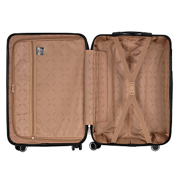 Чемодан М пластик средний Р612 (3-ой) 24&quot;