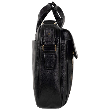 Мужская кожаная сумка 25151 черная