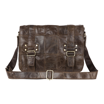 Мужская кожаная сумка 7244 кофе