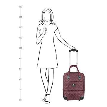 Чемодан S малый тканевый П7095